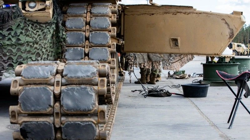 Gąsienica T158LL czołgu M1A2SEPv2.