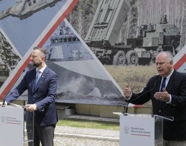 Szef MON Władysław Kosiniak-Kamysz i jego zastępca Paweł Zalewski po powrocie z USA