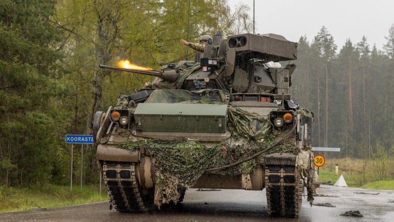 Żołnierze z 7th Cavalry Regiment, 1st Armored Brigade Combat Team, 3rd Infantry Division w trakcie ćwiczeń w Estonii, maj 2025 r.