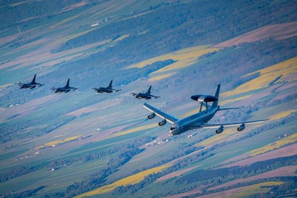 F-16, NATO, Rumunia, 31 BLT, air to air, Polska, AWCS