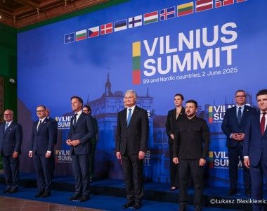 Szczyt w Wilnie z udziałem państw nordyckich, grupy B9, Ukrainy oraz sekretarza generalnego NATO.