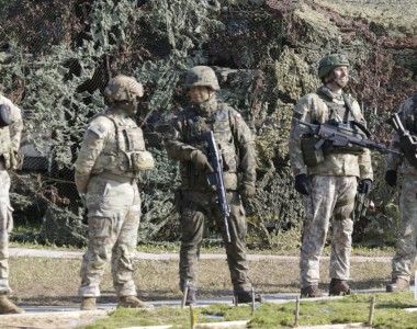 Żołnierze, USA, Polski, Litwy; ćwiczenie Brave Griffin, Litwa, kwiecień 2024