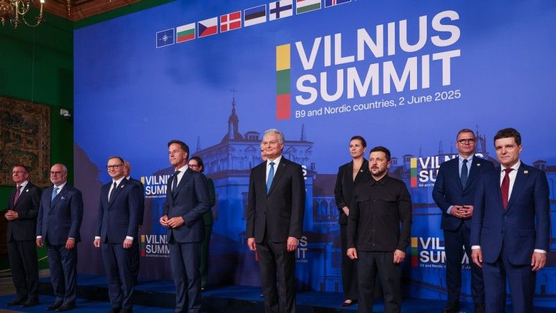 Szczyt w Wilnie z udziałem państw nordyckich, grupy B9, Ukrainy oraz sekretarza generalnego NATO.