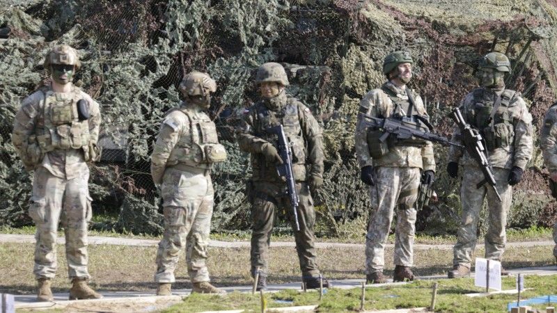 Żołnierze, USA, Polski, Litwy; ćwiczenie Brave Griffin, Litwa, kwiecień 2024
