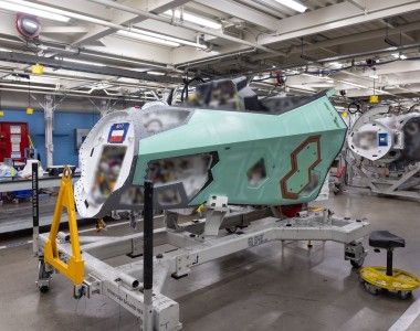 Kadłub polskiego F-35 o oznaczeniu AZ-17.
