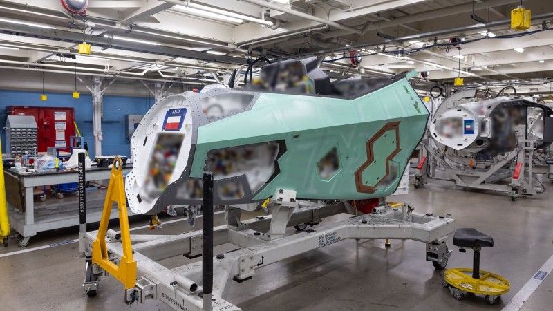 Kadłub polskiego F-35 o oznaczeniu AZ-17.