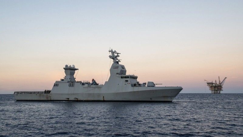 Izraelska korweta Sa'ar 6, uzbrojona w system Barak-MX LRAD
