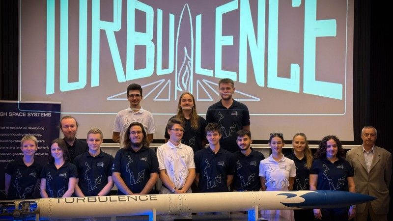 Prezentacja rakiety Turbulencja od AGH Space Systems