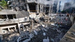 Tel Awiw po ataku odwetowym Iranu.