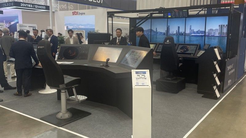Stanowisko wystawiennicze firmy Marine Works na wystawie MADEX 2025 w Pusan