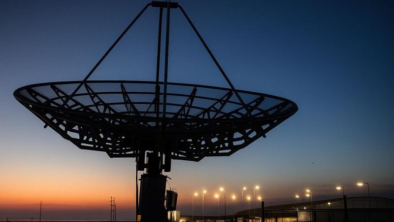 Stacja naziemna firmy SatRev w Omanie.