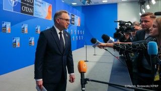 Prezydent Andrzej Duda na konferencji prasowej po szczycie NATO, Haga 2025