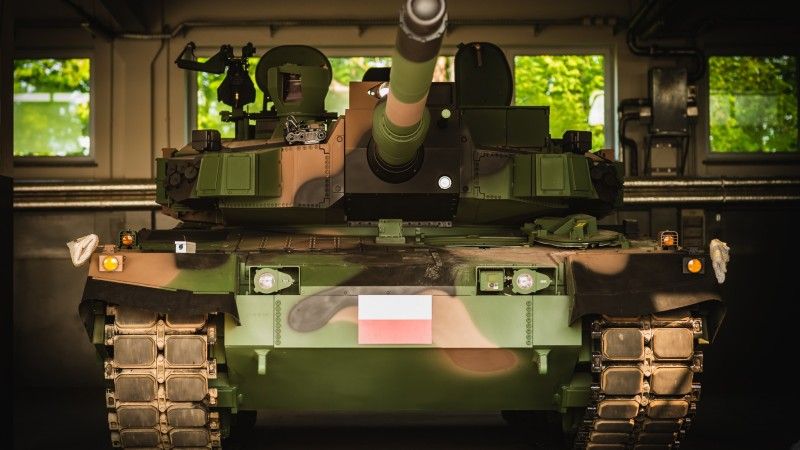 Czołg K2GF należący do 15. Giżyckiej Brygady Zmechanizowanej.