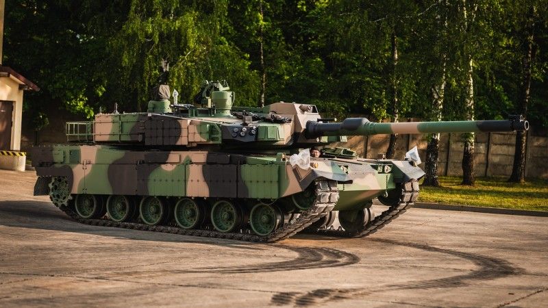 Czołg K2GF należący do 15. Giżyckiej Brygady Zmechanizowanej.