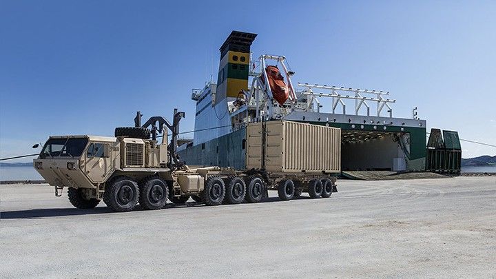 Oshkosh, US Army, PLS, ciężarówka