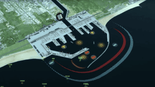 Wizualizacja systemu brzegowego nadzoru IAI/ELTA