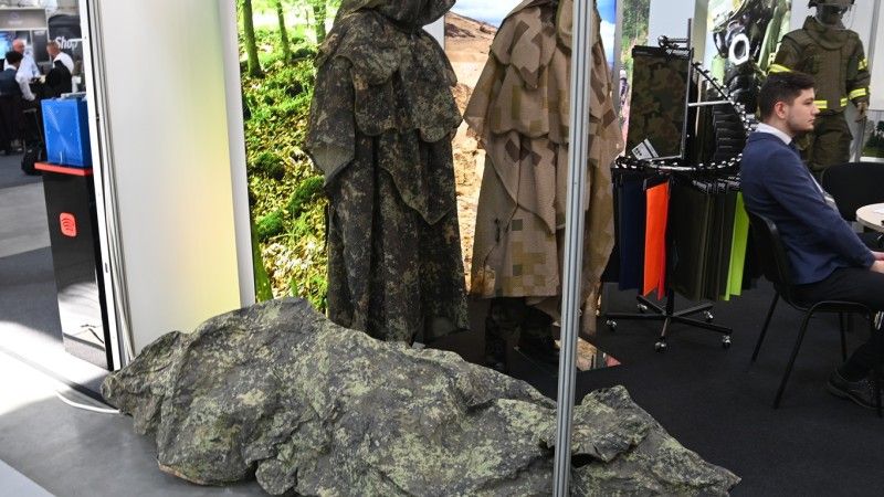 Poncha antydronowe i osłona maskująca prezentowane przez Miranda Spółka z o.o. na targach Granice 2025