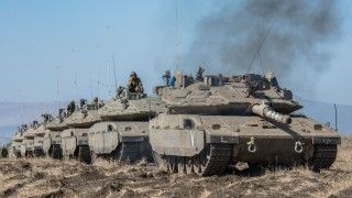 Czołgi Merkawa Mk4M i Mk4B 7. Brygady Pancernej.