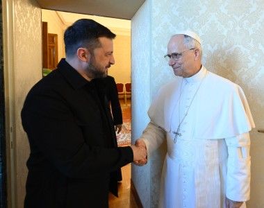 Wołodymyr Zełenski i Papież Leon XIV