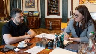 Prezydent Zełenski i wicepremier Swyrydenko.