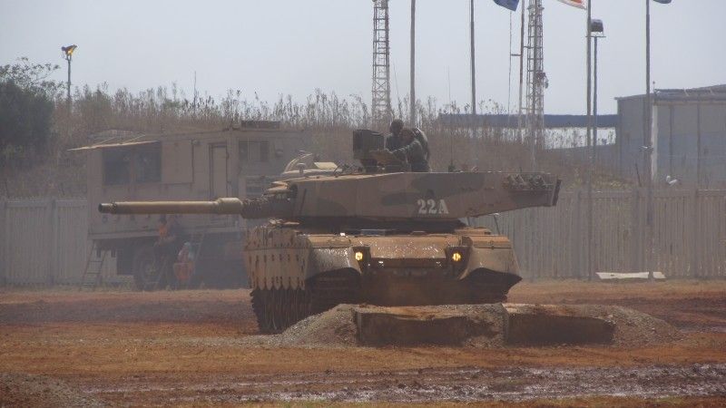 Czołg podstawowy Olifant Mk2 wojsk lądowych RPA.