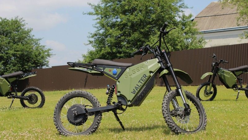 Ukraińskie motocykle elektryczne używane do działań wojskowych
