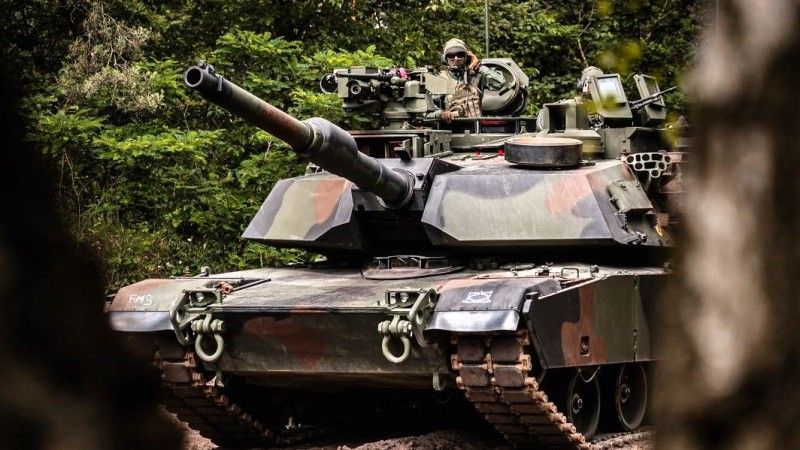 Czołg M1A2SEPv3 należący do 1. Warszawskiej Brygady Pancernej.