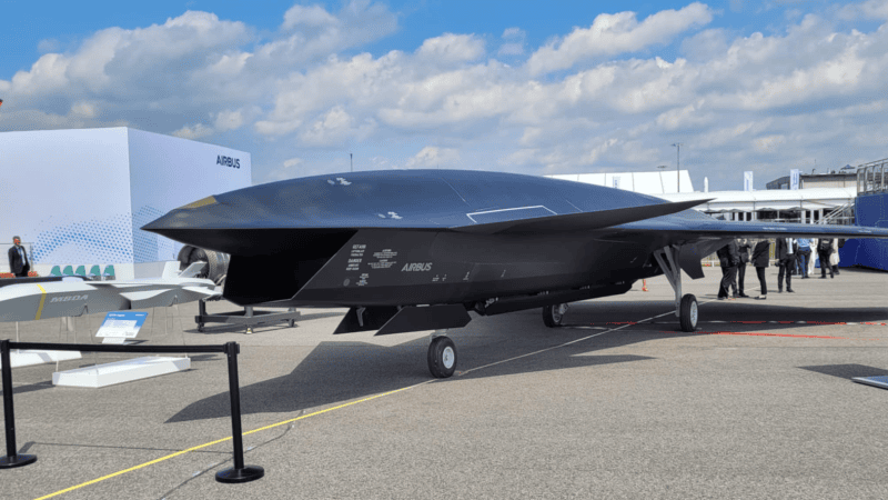 Wizja bezzałogowego skrzydłowego Airbusa na ILA 2024. Jak się okazało była to tylko ładna makieta.