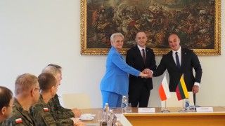 Wiceministrowie obrony Polski, Litwy - Cezary Tomczyk, Orijana Masale, Tomas Godliauskas