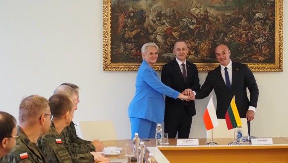 Wiceministrowie obrony Polski, Litwy - Cezary Tomczyk, Orijana Masale, Tomas Godliauskas