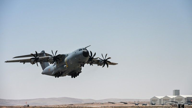 Belgijski ciężki samolot transportowy A400M.