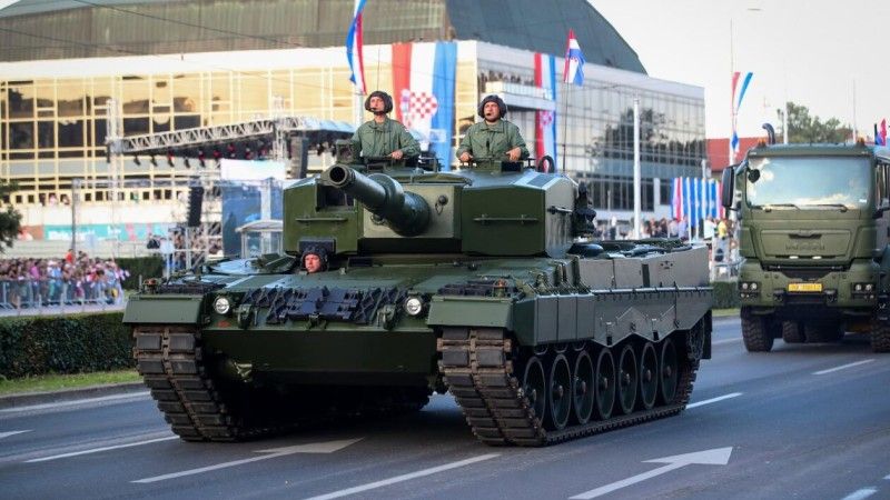 Chorwacki czołg Leopard 2A4.