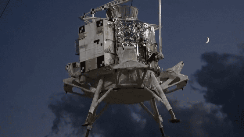 Lądownik księżycowy Lanyue w trakcie testów.