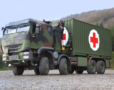 KNDS, VOP, Iveco Trakker, opancerzone kabiny, ciężarówka wojskowa