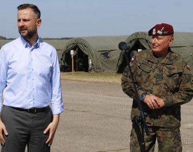 Wicepremier, szef MON Władysław Kosiniak-Kamysz, dowódca generalny gen. broni Marek Sokołowski