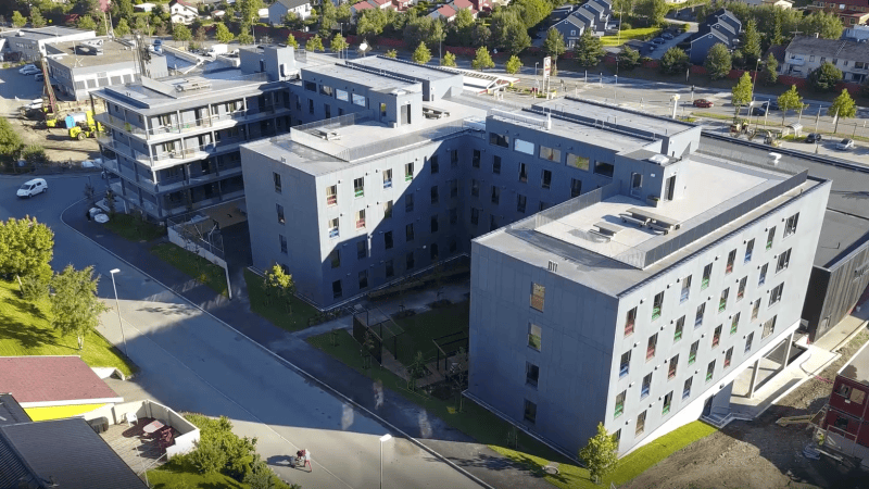 Budynek modułowy Nardobakken w Trondheim
