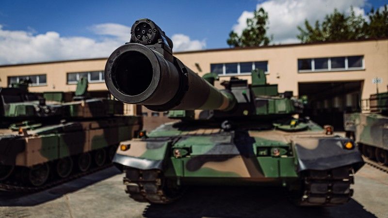 Czołgi K2GF należące do 15. Giżyckiej Brygady Zmechanizowanej.