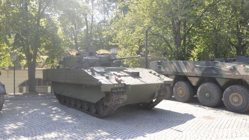 Bojowy wóz rozpoznawczy Ajax, po raz pierwszy będzie pokazywany publicznie w Polsce na terenie Muzeum Wojska Polskiego na cytadeli warszawskiej.