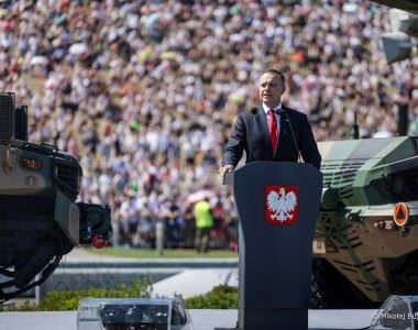 Prezydent Karol Nawrocki, defilada, święto Wojska Polskiego