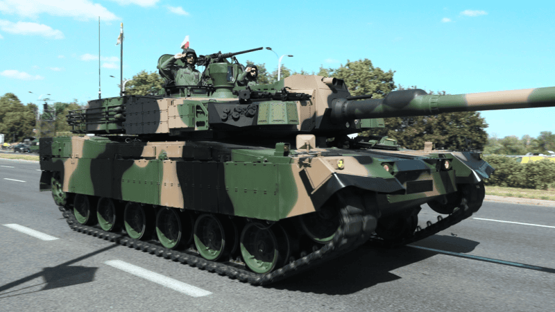 Polish K2 MBT in Warsaw