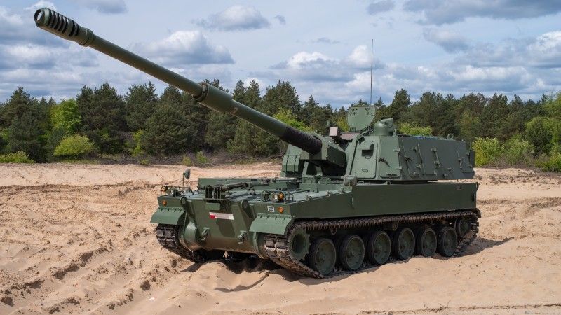 Polska armatohaubica K9A1.