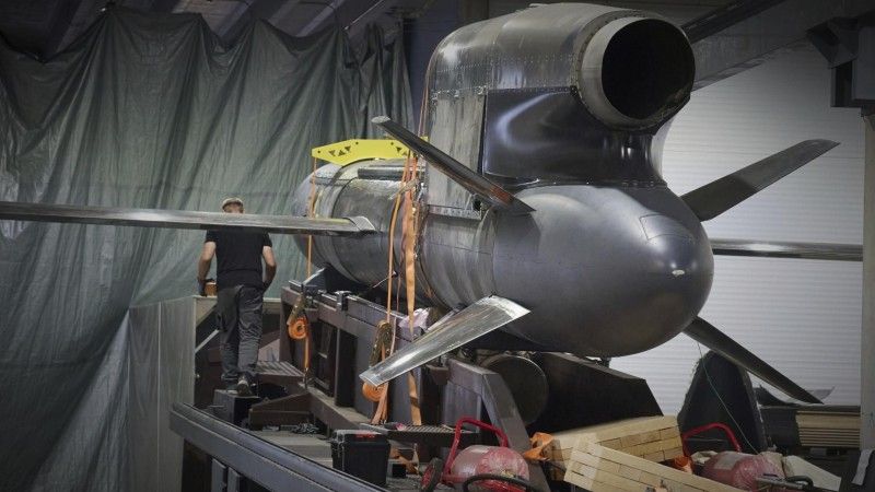 W fabryce, gdzie odbywa się końcowy montaż nowych pocisków. Na początku sierpnia Ukraina twierdziła, że wyprodukowała już 211 takich pocisków.