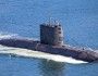 Kanadyjski okręt podwodny HMCS „Corner Brook” typu Victoria u wybrzeży Vancouver, 30 czerwca 2025 roku.