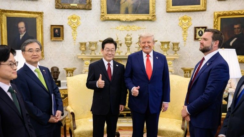 Spotkanie Donalda Trumpa z prezydentem Korei Południowej Lee Jae-myung
