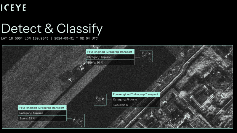 System Detect % Classify od ICEYE i SATIM