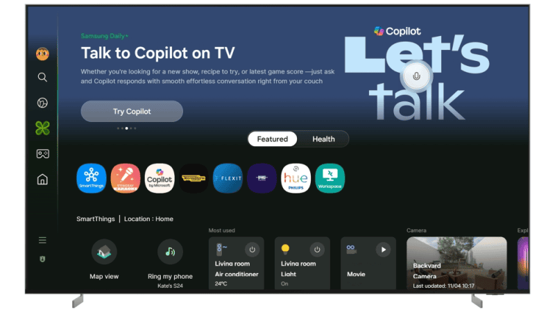Firma Samsung Electronics ogłosiła integrację systemu Microsoft Copilot z telewizorami i monitorami typu smart.