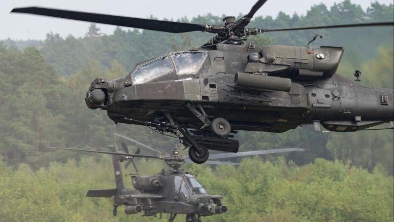 Amerykańskie śmigłowce Apache Guardian w Drawsku Pomorskim