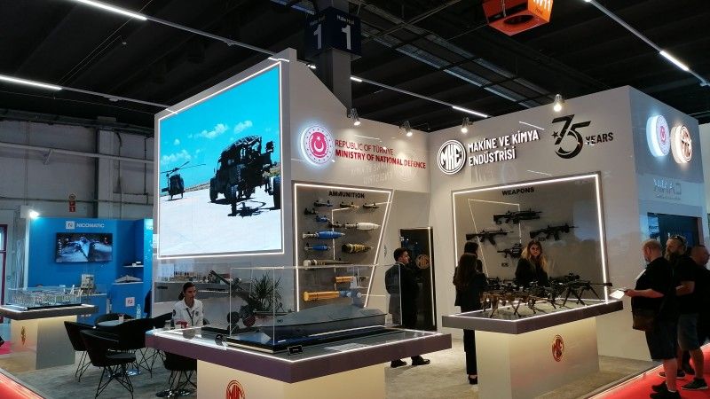 Stoisko MKE podczas MSPO 2025.