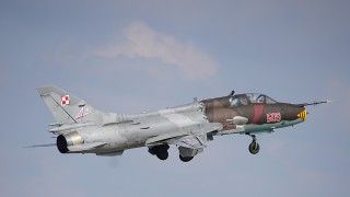 Samolot szkolno-bojowy Su-22UM3K numer 509.