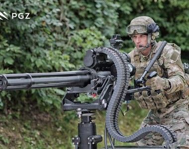 Wielolufowy karabin maszynowy WLKM kalibru 12,7 mm skonstruowany w Zakładach Mechanicznych Tarnów.